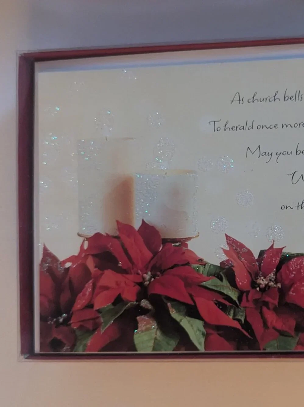 NWT 16 Poinsettias American Greetings Christmas Cards Sealed Religious Holiday